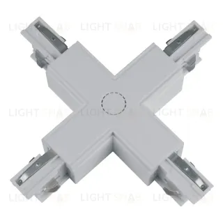 Коннектор Uniel UBX-A41 SILVER 1 POLYBAG