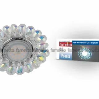 Встраиваемый светильник Fametto Peonia DLS-P119 GU5.3 CHROME/RAINBOW