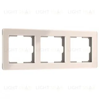 Рамка на 3 поста Werkel Acrylic айвори 4690389186295 W0032743