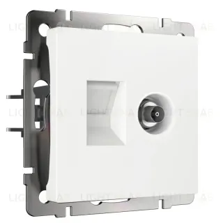 Розетка ТВ+Ethernet Werkel 4690389174414 W1181301
