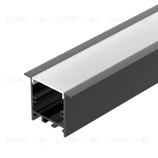 Алюминиевый профиль Arlight SL-LINIA49S-F-2000 ANOD BLACK 039389