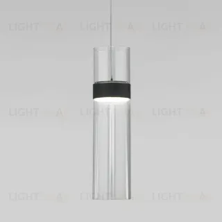 Подвесной светильник Eurosvet Lumen 50244/1 LED черный/прозрачный a061288