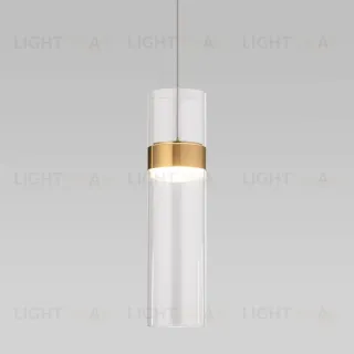 Подвесной светильник Eurosvet Lumen 50244/1 LED латунь/прозрачный a061286