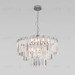 Подвесная люстра Eurosvet Elegante 10130/8 хром/прозрачный хрусталь Strotskis Smart a060642
