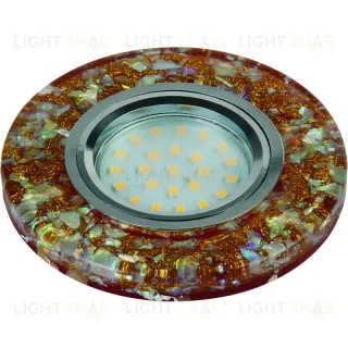 Встраиваемый светильник Fametto DLS-L103 GU5.3 CHROME/BROWN 10716