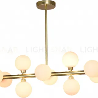 Люстра на штанге iLamp Golden 712P/12 GL-WH