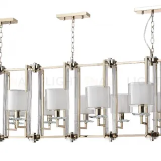 Подвесная люстра Crystal Lux NICOLAS SP12 L1600 GOLD/WHITE