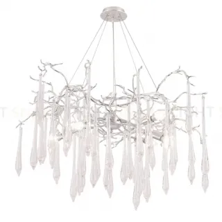 Подвесная люстра Crystal Lux REINA SP8 D1000 SILVER PATINA