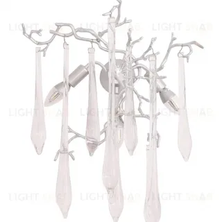 Настенный светильник Crystal Lux REINA AP3 SILVER PATINA