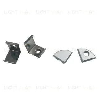 Комплект заглушек и скоб Uniel UFE-N06 SILVER A POLYBAG UL-00000626