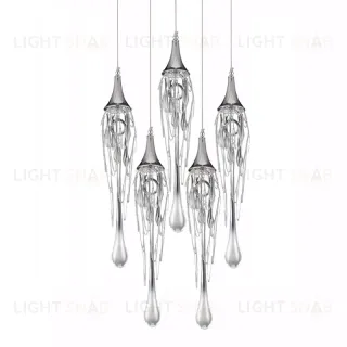 Подвесной светильник Delight Collection Goddess Tears P68009L-5/R chrome