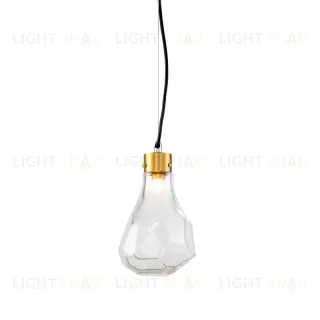 Подвесной светильник Delight Collection KR1197 KR1197P-1 brass/clear