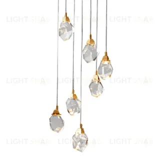 Подвесной светильник Delight Collection Crystal rock MD-020B-7 gold