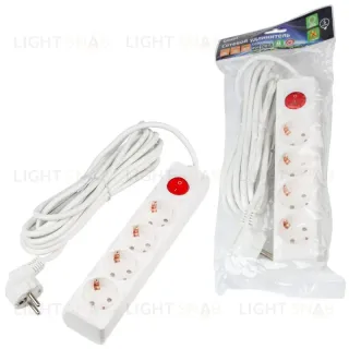 Удлинитель бытовой Uniel Ultra S-GCU4-5B WHITE UL-00010024