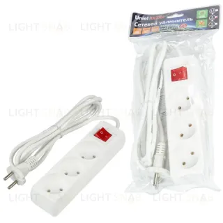 Удлинитель бытовой Uniel Ultra S-CU3-2B WHITE UL-00009994