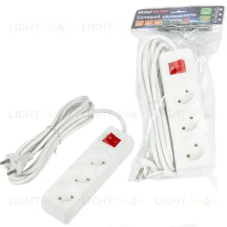 Удлинитель бытовой Uniel Ultra S-CU3-3B WHITE UL-00009995