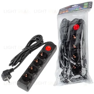 Удлинитель бытовой Uniel Ultra S-GCU4-3B BLACK UL-00010023