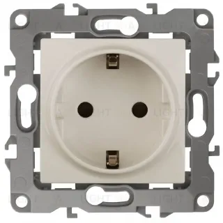 Розетка ЭРА 12 2P E Schuko 16A 250V 12-2101-02 Б0014676