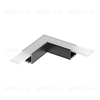 Угол Arlight PLS-LOCK-H25-L90 BLACK (с экраном MAT-L) 031268