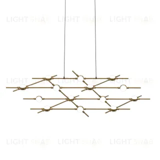 Подвесная люстра DeLight Collection Molecular MD18001067-14A black/gold