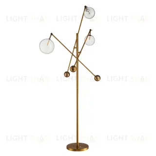 Торшер DeLight Collection Globe Mobile KG0965F-3 brass