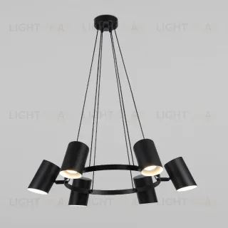 Подвесная люстра Eurosvet Splay 70147/6 черный Smart a062033