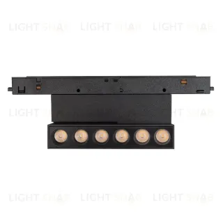 Трековый магнитный светильник Arlight MAG-ORIENT-DOTS-FOLD-S195-6W Day4000 (BK, 30 deg, 48V) 041921
