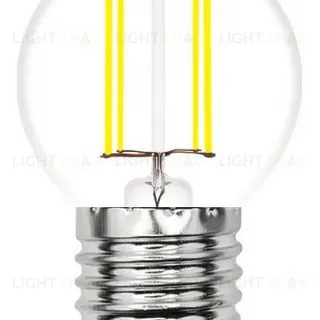 Лампа светодиодная филаментная Volpe E27 6W 4000K прозрачная LED-G45-6W/4000K/E27/CL/SLF UL-00008309