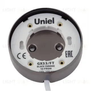 Накладной светильник Uniel GX53/FT BLACK CHROME 10 PROM UL-00003735