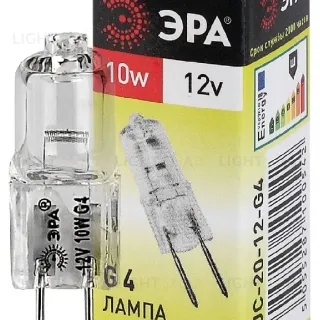 Лампа галогенная Эра G4 10W 3000K G4-JC-10W-12V C0027367