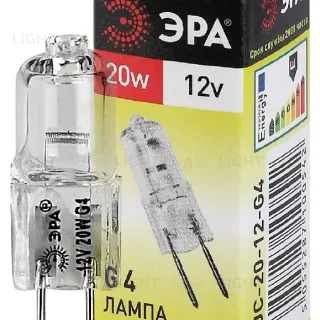Лампа галогенная Эра G4 20W 3000K G4-JC-20W-12V C0027369