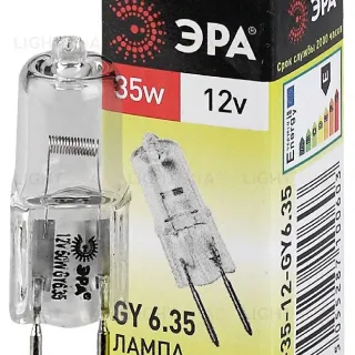 Лампа галогенная Эра GY6.35 35W 3000K GY6.35-JC-35W-12V C0027371