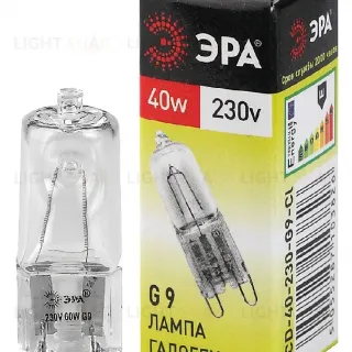 Лампа галогенная Эра G9 40W 3000K G9-JCD-40-230V-CL C0027378