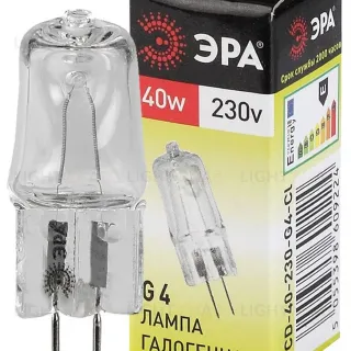 Лампа галогенная Эра G4 40W 3000K G4-JCD-40W-230V-CL C0039280