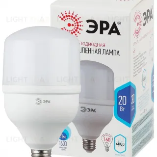 Лампа светодиодная Эра E27 20W 4000K LED POWER T80-20W-4000-E27 Б0027001
