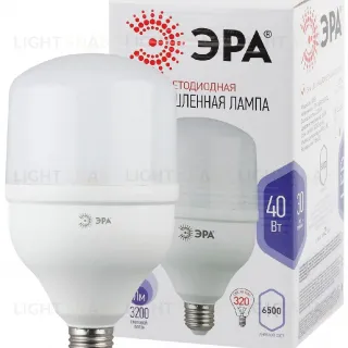 Лампа светодиодная Эра E27 40W 6500K LED POWER T120-40W-6500-E27 Б0027006