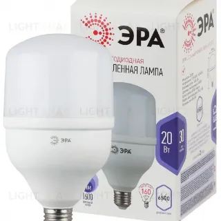 Лампа светодиодная Эра E27 20W 6500K LED POWER T80-20W-6500-E27 Б0027011