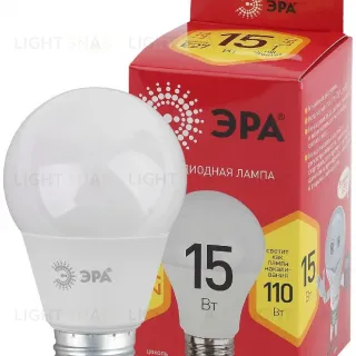 Лампа светодиодная Эра E27 15W 2700K LED A60-15W-827-E27 R Б0046355