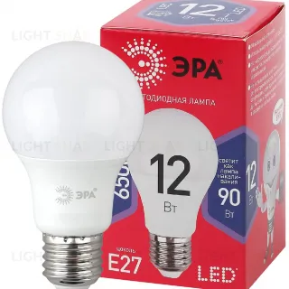 Лампа светодиодная Эра E27 12W 6500K LED A60-12W-865-E27 R Б0045325