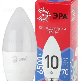 Лампа светодиодная Эра E27 10W 6500K LED B35-10W-865-E27 R Б0045338