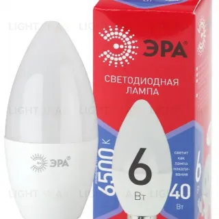 Лампа светодиодная Эра E14 6W 6500K LED B35-6W-865-E14 R Б0045339