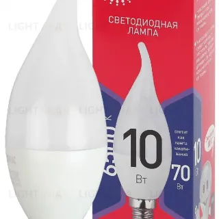 Лампа светодиодная Эра E14 10W 6500K LED BXS-10W-865-E14 R Б0045343