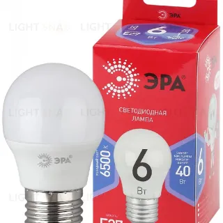 Лампа светодиодная Эра E27 6W 6500K LED P45-6W-865-E27 R Б0045357
