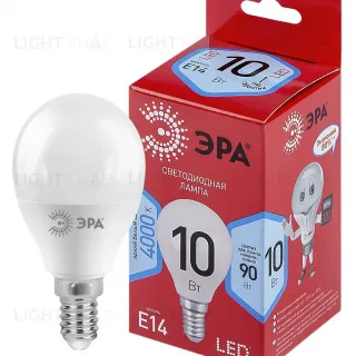 Лампа светодиодная Эра E14 10W 4000K LED P45-10W-840-E14 R Б0050233