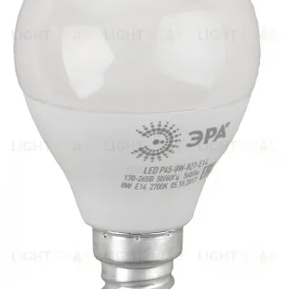 Лампа светодиодная Эра E14 8W 2700K LED P45-8W-827-E14 R Б0050697