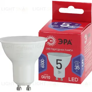 Лампа светодиодная Эра GU10 5W 6500K LED MR16-5W-865-GU10 R Б0045348