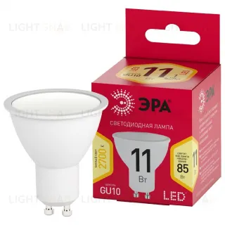 Лампа светодиодная Эра GU10 11W 2700K LED MR16-11W-827-GU10 R Б0056065