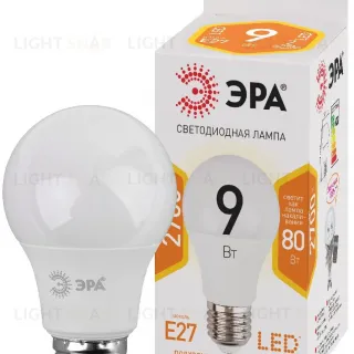 Лампа светодиодная Эра E27 9W 2700K LED A60-9W-827-E27 Б0032246