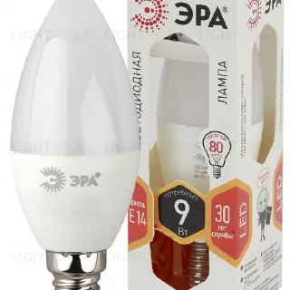 Лампа светодиодная Эра E14 9W 2700K LED B35-9W-827-E14 Б0027969
