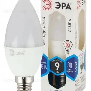 Лампа светодиодная Эра E14 9W 4000K LED B35-9W-840-E14 Б0027970
